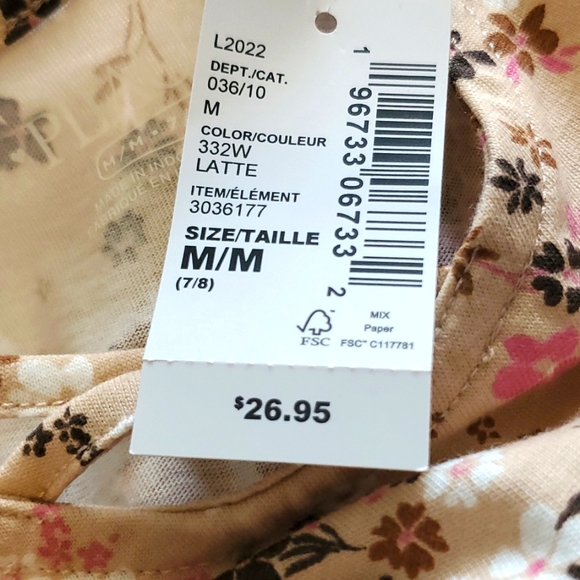 Girls floral print top - Picture 4 of 4